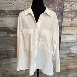Chic White Button Down Shirt for Women
